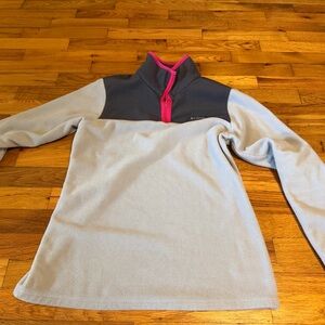 Columbia Women's Two-Tone Sweater with Pink Accent